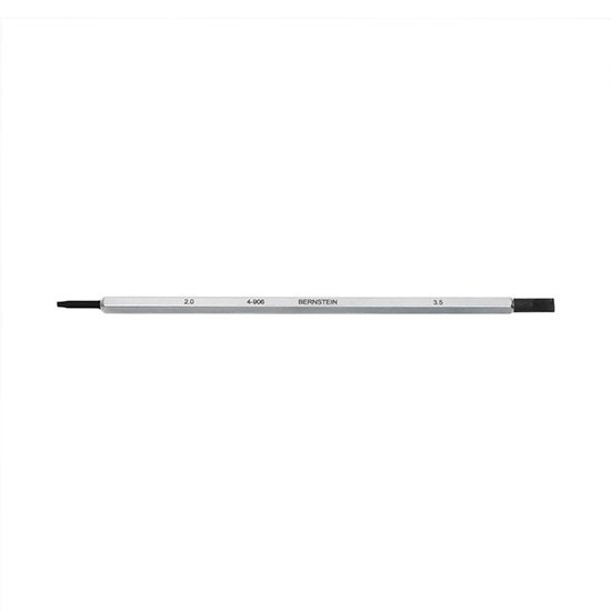 Bernstein Slotted Blade, 3.5 mm, Matt Chrome Plated - Black