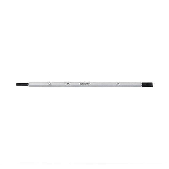 Bernstein Slotted Blade, 4 mm, Matt Chrome Plated - Black