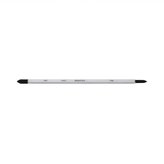 Bernstein Cross-Recess Blade, PH0/PH1, Matt Chrome Plated - Black