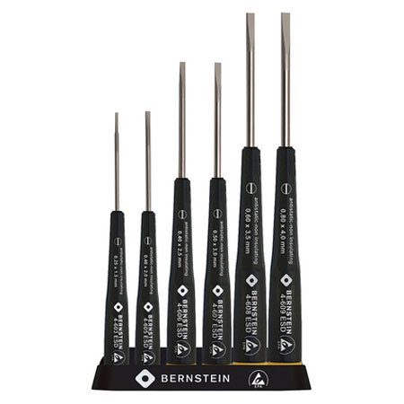 Bernstein Screwdriver Set, Slotted, 6-Pieces