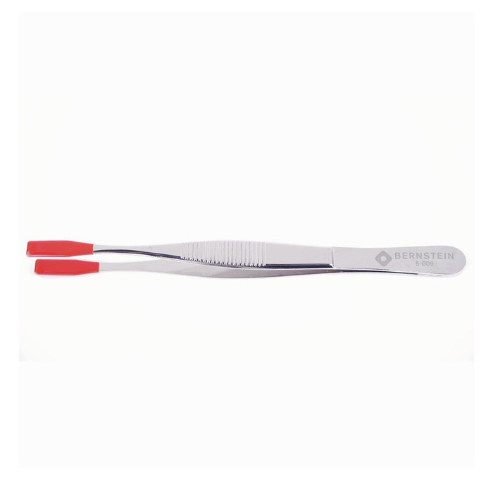 Bernstein Component Tweezer, 140 mm, With Insulated Jaw, 5.5 mm Width, Nickel-Plated