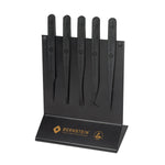 Bernstein ESD Tweezer 5-Pieces Set, Plastic