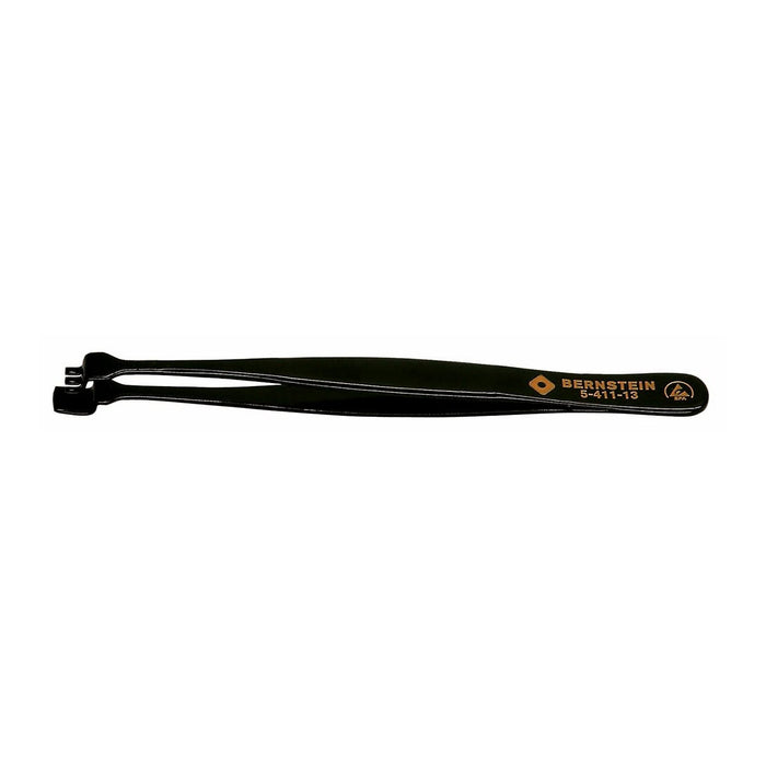 Bernstein Wafer Tweezer, 6 mm Jaw, With Graduated Lower Paddle and 3 Teeth 3 DWF Small With ESD