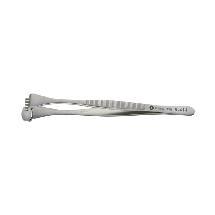 Bernstein Wafer Tweezer, 16 mm Jaw, With Graduated Lower Paddle and 5 Teeth 5 DWF