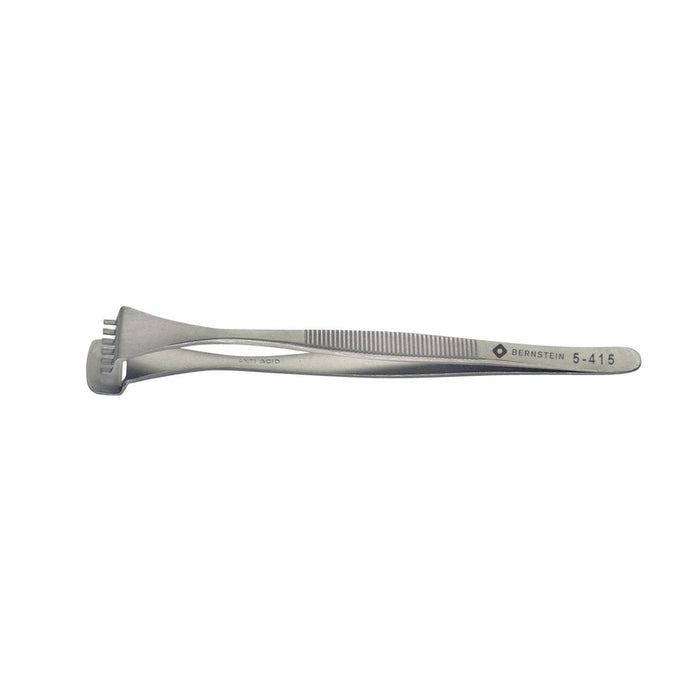 Bernstein Wafer Tweezer, 20 mm Jaw, With Graduated Lower Paddle and 6 Teeth 6 DWF