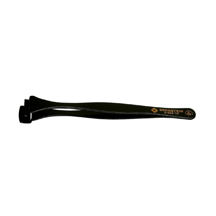 Bernstein Wafer Tweezer, 16 mm Jaw, With Graduated Lower Paddle, No Teeth 5 DW With ESD