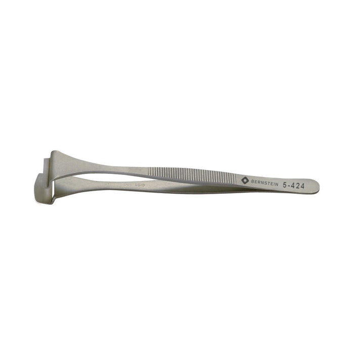 Bernstein Wafer Tweezer, 20 mm Jaw, With Graduated Lower Paddle, No Teeth 6 DW