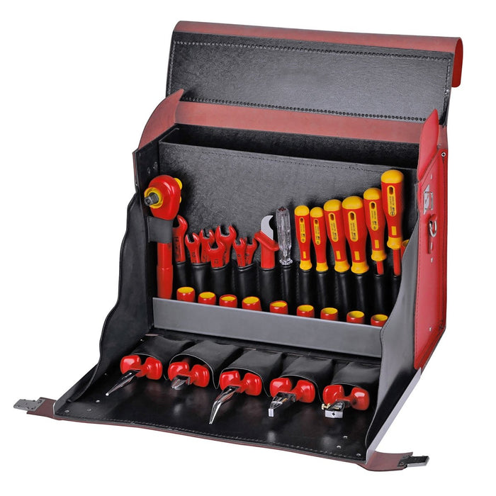 Bernstein VDE SAFTY Case Made From Cowhide With 35 VDE Tool