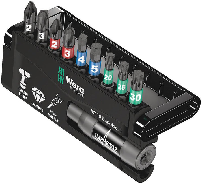 Wera Bit-Check 10 Piece Impaktor Set 073980