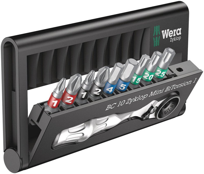 Wera Bit-Check 10 Mini Bitorsion Set 10 Pce 057418