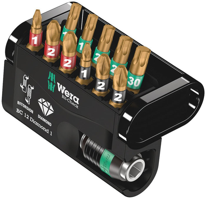 Wera Bit-Check 12 Diamond Bit Set 12 Pce 057421
