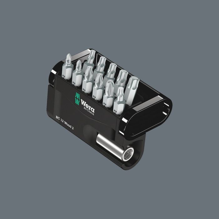 Wera Bit-Check 12 Wood PH/PZ/TX Insert Bit Set 12 Pce 057422
