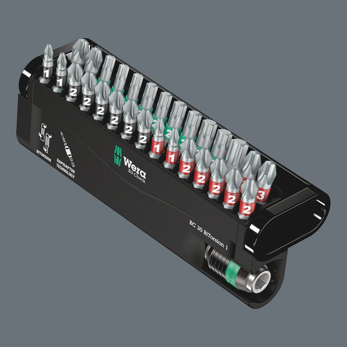 Wera Bit-Check 30 BiTorsion PH/PZ/TX Insert Bit Set 30 Pce 057430