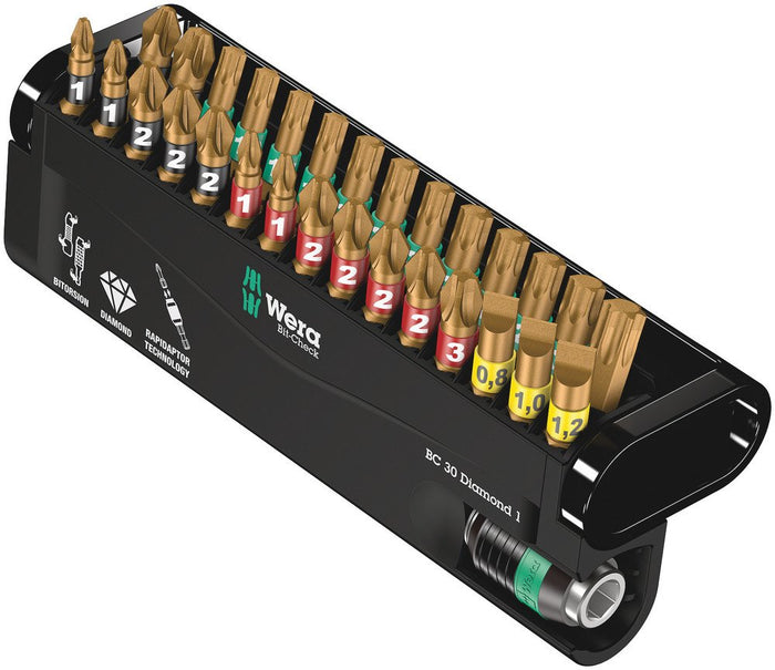 Wera Bit-Check 30 Diamond Bit Set 30 Pce 057431