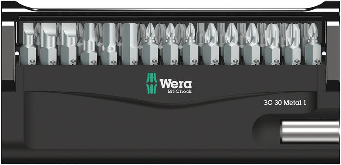Wera Bit-Check 30 Metal PH/PZ/TX/SL/Hex Insert Bit Set 30 Pce 057434