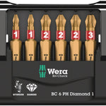 Wera Bit-Check 6 PH Diamond Power Bit Set 6 Pce 057404