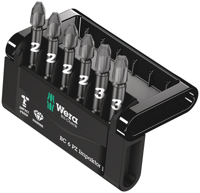 Wera Bit-Check 6 PZ Impaktor 1 6 Pce 057692