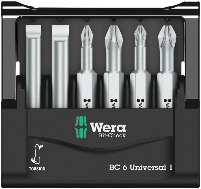 Wera Bit-Check 6 Universal 1 SB 6 Pce 073635
