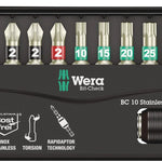 Wera Stainless Steel Bit-Check Set 10 Pce 071110