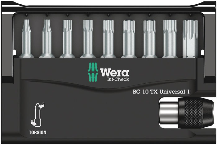 Wera Bit-Check 10 Tx Universal 1 10 Pce 056164