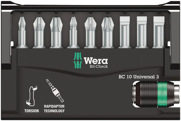 Wera Bit-Check 10 Universal 3 SB 10 Pce 073410