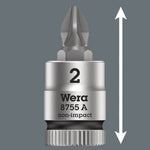 Wera 8755 Pozidriv Bit Socket 1/4