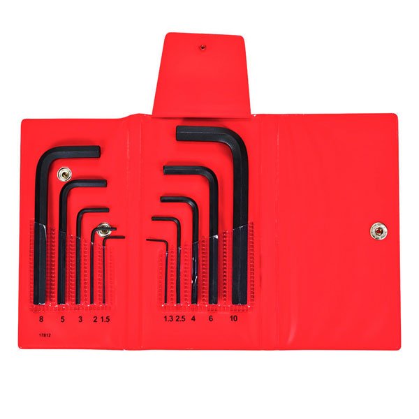 Bondhus Hex Key Set L-wrench 10pc Metric Short