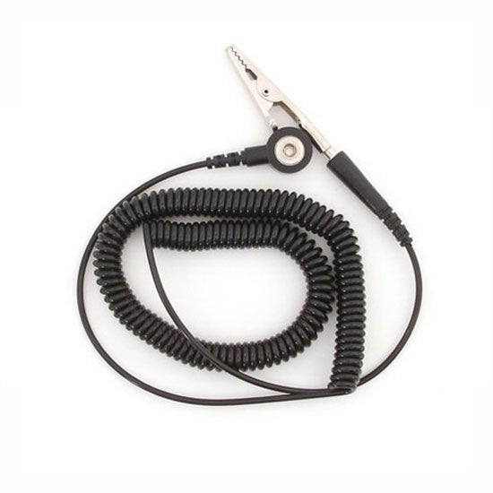 Botron Black 12' Coil Cord 1/4