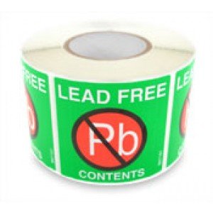 Botron Lead Free Attention Labels 2