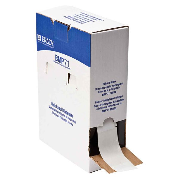 Brady BMP71 Self Laminating Labels B-427 38.1mm x 101.6mm 500 Roll