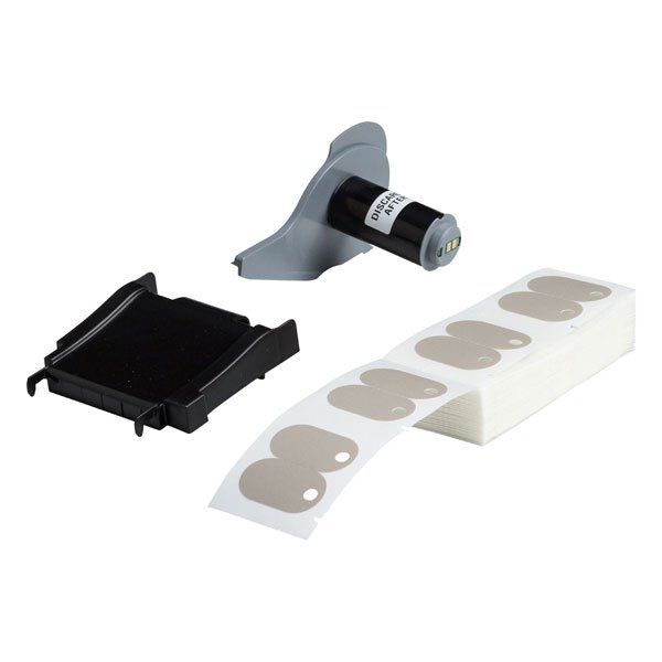 Brady B-145 2-Sided Power & Ground Cable Labels 30.63 x 19.25mm Grey