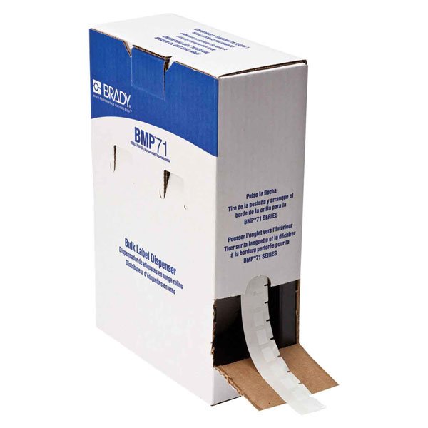 Brady BMP71 Wire & Cable Marking Labels B-498 Vinyl 12.70 x 19.05mm, 5000 Roll