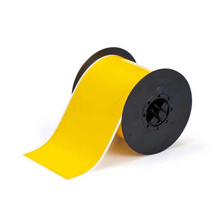 Brady 118007 B30 Series Temporary/Removable Vinyl Tape Labels 101.6mm x 30.48M - Yellow