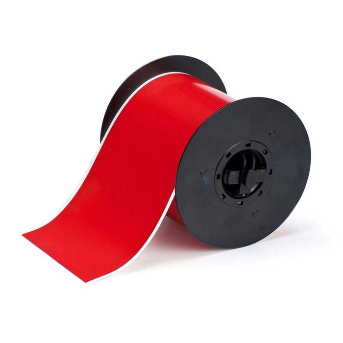 Brady 142023 B30 Series Indoor/Outdoor Labels 101.6mm x 30.48m - Red