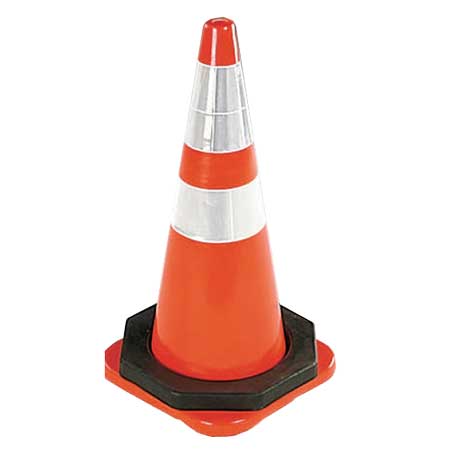 Brady Traffic Cone, H450mm, PVC, Fluoro Orange