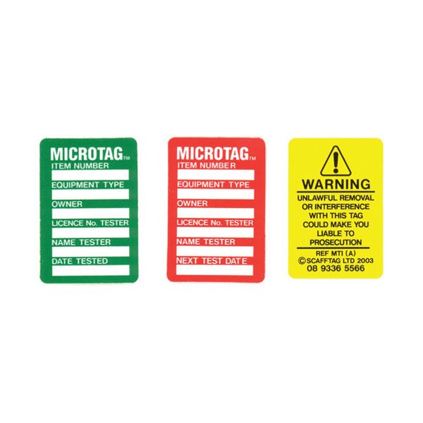 Brady Microtag Next Test Date Insert