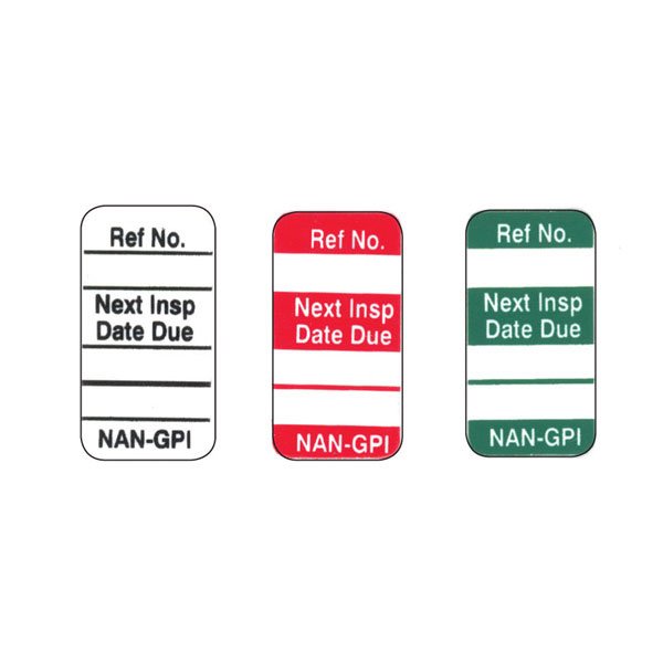 Brady Nanotag Next Inspection Date Insert 