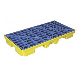 Brady Spill Deck, Polyethylene, Yellow / Blue