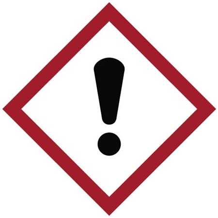 Brady GHS Exclamation Mark Pictogram, 20x20mm, Self Adhesive Vinyl
