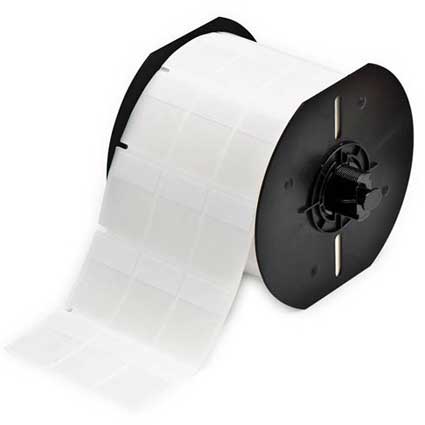 Brady B33-80-427 Self-Laminating Vinyl Labels White/Clear 2500 Roll