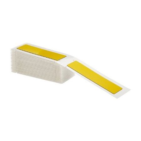 Brady BMP71 Raised Panel Labels, 8mm x 27mm, Pack/250 Labels, Yellow