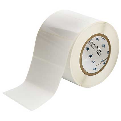 Brady THT-55-423 Permanent White Polyester Label 101.60x50.80mm 1k/Roll