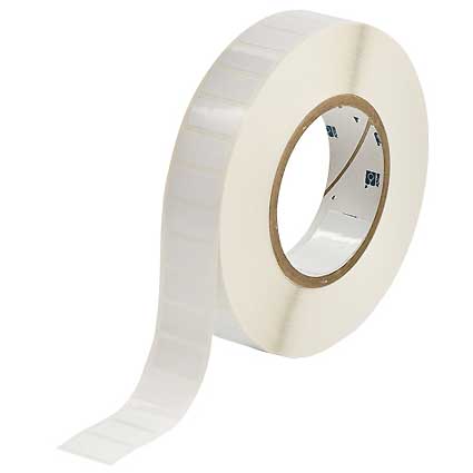Brady THT-59-489 Permanent White Polyester Label 25.40x12.70mm 10k/Roll