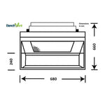 BenchVent Recirculating Fume Cabinet (Hood 570 x 525 x 450) BV660H-C