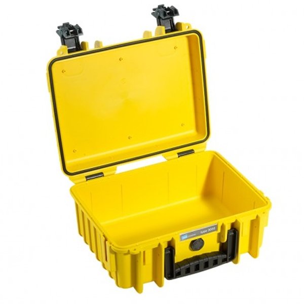 B&W Outdoor Case Type 3000 Yellow With SI 3000/Y/SI (OD 365x295x170mm)