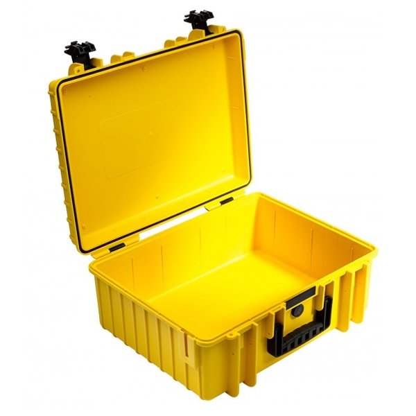B&W Outdoor Case Type 6000 Yellow with SI 6000/Y/SI (OD 510x420x215mm)