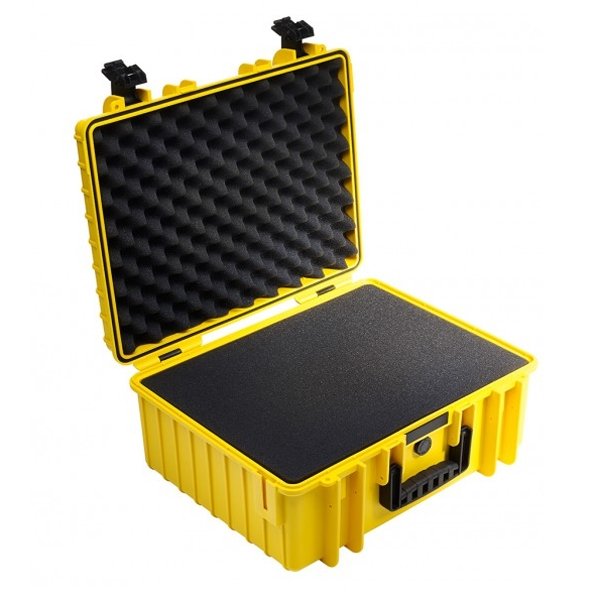 B&W Outdoor Case Type 6000 Yellow with SI 6000/Y/SI (OD 510x420x215mm)
