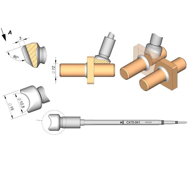 JBC Cartridge Pin / Connector Ã˜ 12,5
