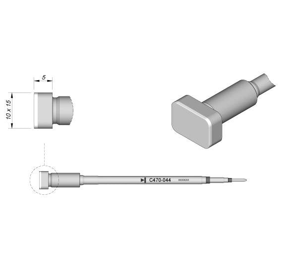 JBC Cartridge Flat 10 x 15