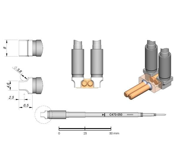 JBC Cartridge Pin / Connector Ã˜ 3,8